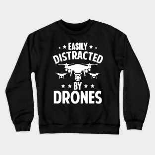 Easily Distracted By Drone Vintage Crewneck Sweatshirt